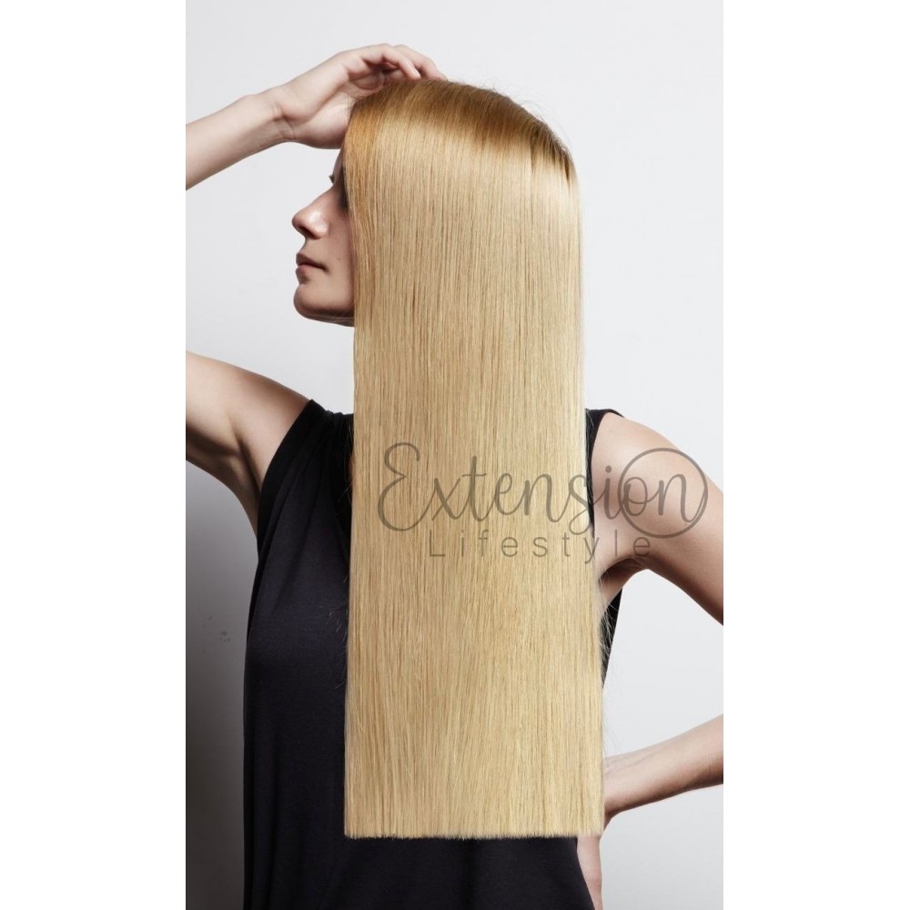 Fascia biadesiva classic - 4 fasce da 16 cm, single drawn, 100% capelli veri - 78