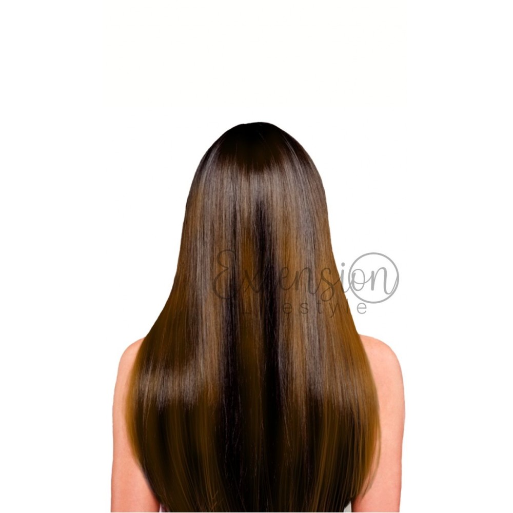 Fascia biadesiva classic - 4 fasce da 16 cm, single drawn, 100% capelli veri - 78