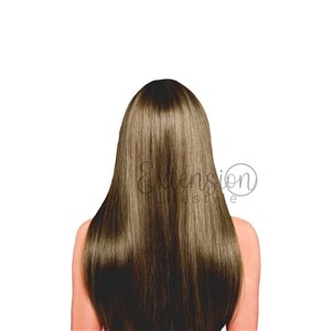 Biadesive invisibili - 40 fasce da 4 cm, double drawn, 100% capelli veri, su ordinazione - 7