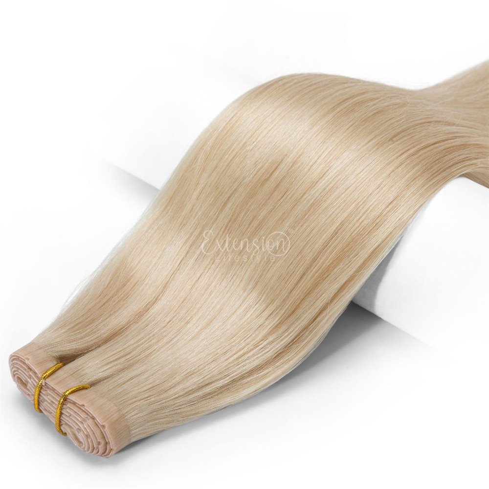 Doppia fascia microring - larga 80 cm da 100 g, double drawn, 100% capelli veri - 14