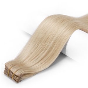 Biadesive invisibili - 20 fasce da 4 cm, double drawn, 100% capelli veri - 11