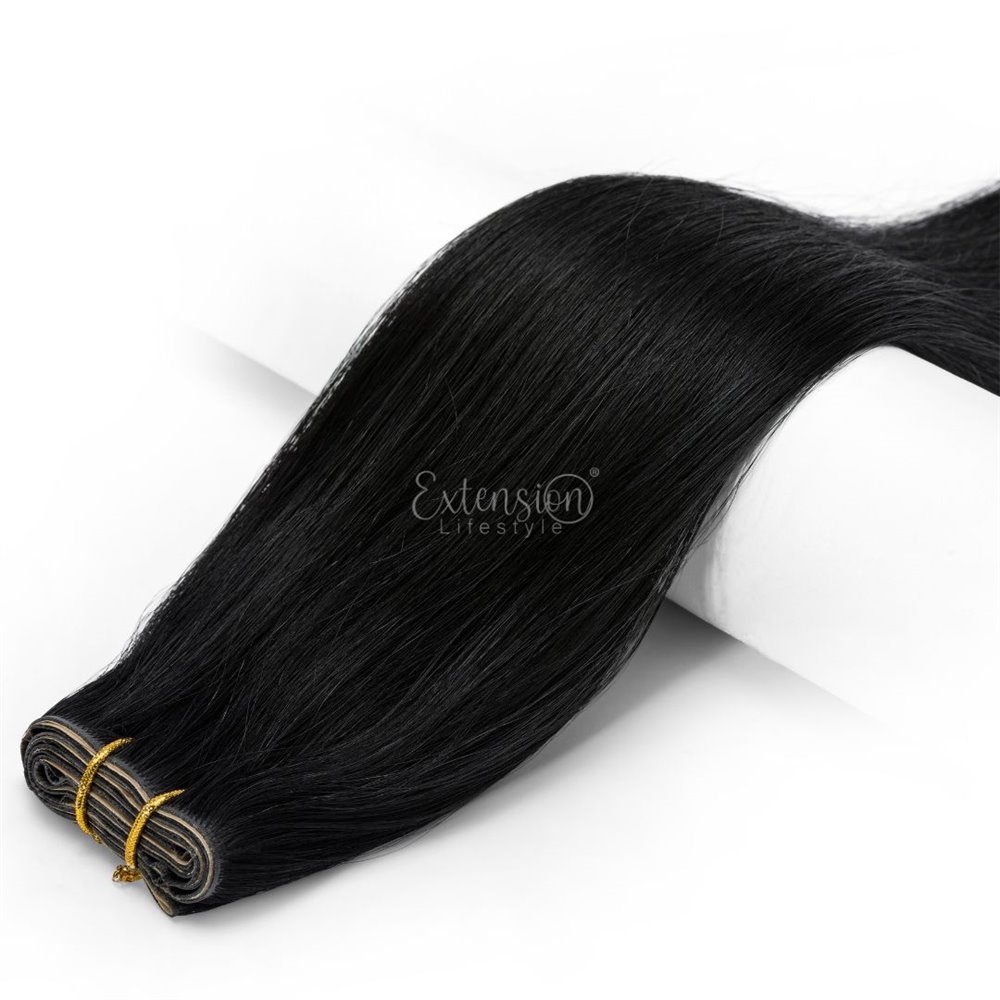 Fascia biadesiva invisibile - larga 80 cm da 50 g, double drawn, 100% capelli veri - 8