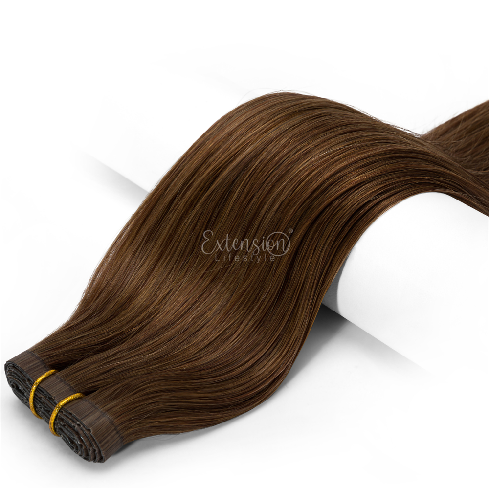 Doppia fascia microring - larga 80 cm da 100 g, double drawn, 100% capelli veri - 14